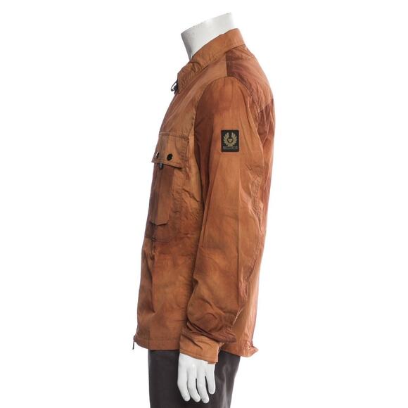 BELSTAFF Tactical Overshirt‎ Jacket Men Size Medium New Tags Amber Brown Sample - Picture 2 of 11